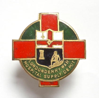 WW1 Londonderry War Hospital Supply Depot Irish badge