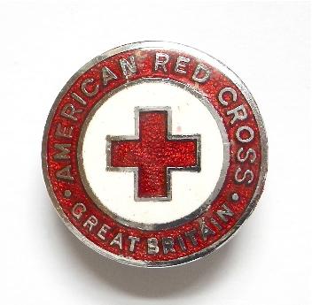 WW2 American Red Cross Great Britain war workers badge