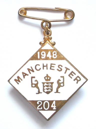 1948 Manchester Racecourse horse racing club badge