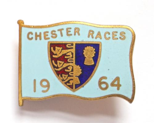1964 Chester Racecourse horse racing club badge