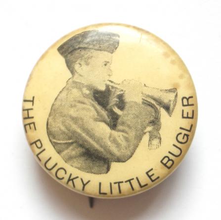 Boer War Bugler Dunne Dublin Fusiliers photographic badge 