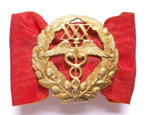 Finland Chamber of Commerce Kauppakamari 1942 silver merit badge