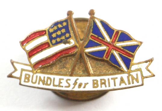 WW2 Bundles For Britain American war workers badge