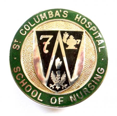 St.Columba's Hospital School of Nursing 1980 silver badge
