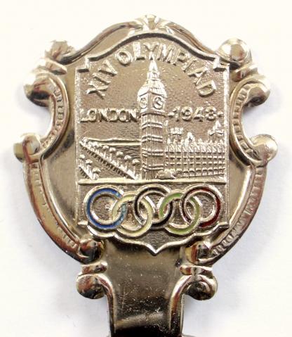 1948 Olympic Games London souviner tea caddy spoon 