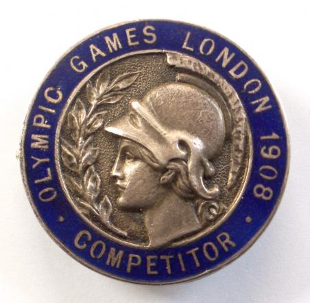 1908 London Olympic Games Competitor official badge