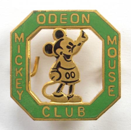 Mickey Mouse Odeon Club childrens saturday morning cinema badge