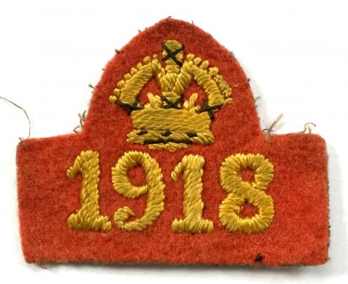 WW1 Girl Guides 1918 war service felt cloth badge