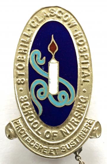 Stobhill Glasgow Hospital school of nursing 1941 silver badge