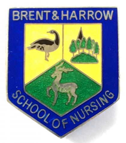 Brent & Harrow school of nursing 1986 silver badge