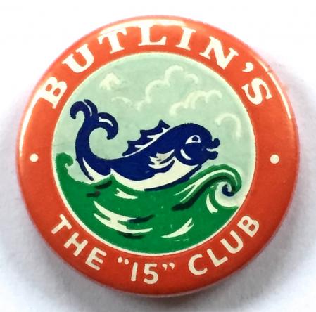 Butlins Holiday Camp childrens entertainment 15 Club badge