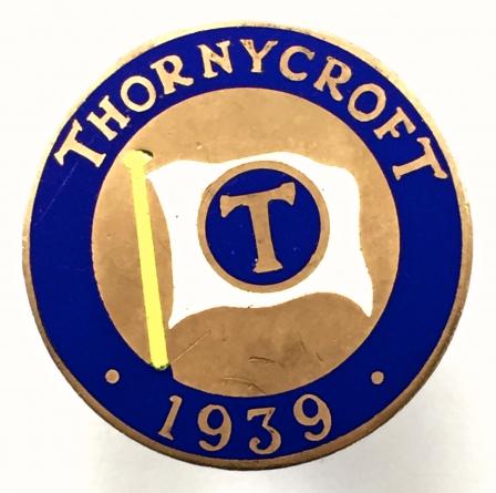 WW2 Thornycroft Company Ltd shipbuilders 1939 war worker badge