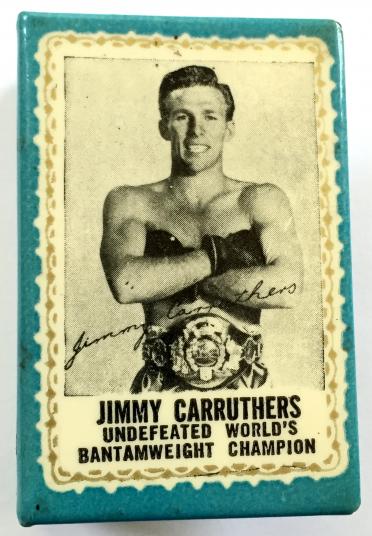 Jimmy Carruthers Australian world boxing champion matchbox cover