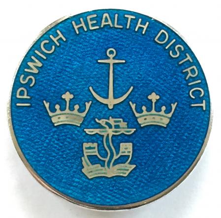 Ipswich Health District silver nurses badge