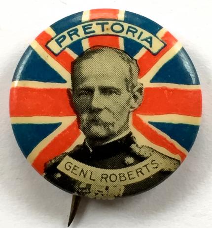 General Lord Roberts VC Boer War Union Jack Flag badge