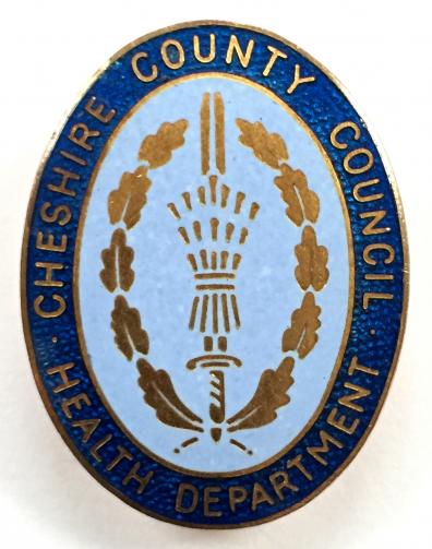 Cheshire County Council health department badge