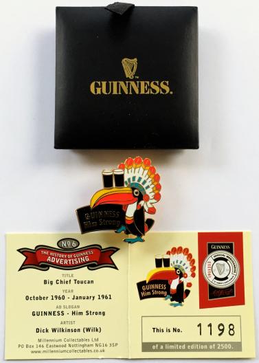 Guinness & Co 2002 Limited Edition Millennium Collectables badge