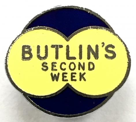Butlins Holiday Camp Second Week binoculars badge