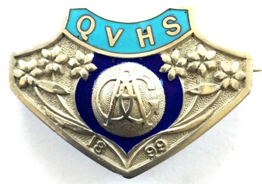 Queen Victoria High School old girls association 1928 silver badge