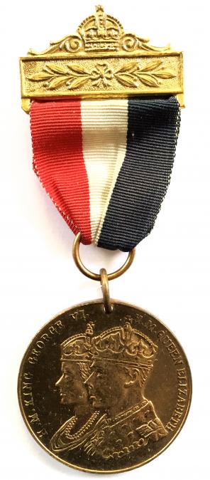 Coronation of King George VI & Queen Elizabeth Cheadle Gatley medal