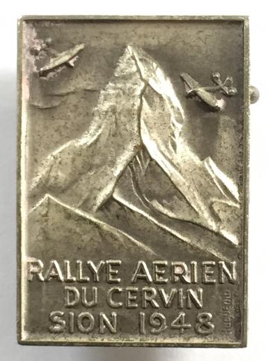 Rallye Aerien Du Cervin Sion 1948 Air Rally in Switzerland badge