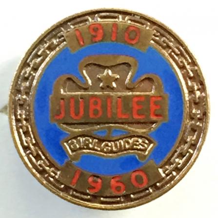 Girl Guides Jubilee 1910 - 1960 commemorative badge