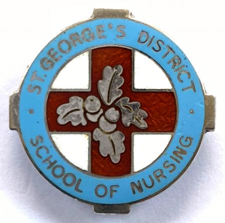 St.George's District School of Nursing Wandsworth silver badge 