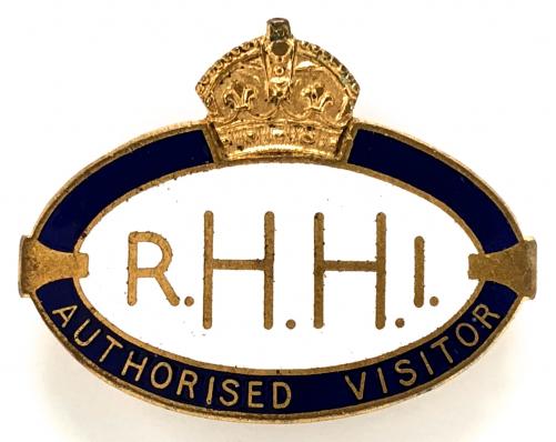 Royal Hospital and Home for Incurables London authorised visitor badge