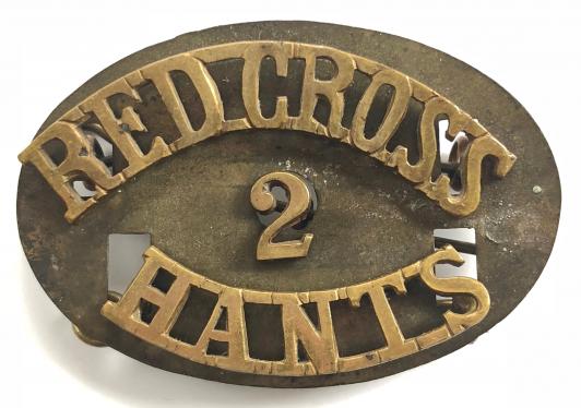 British Red Cross Society County Hants shoulder title badge.