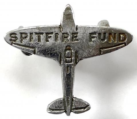 WW2 Spitfire fighter plane fundraising badge
