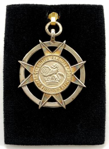 British Railway St John Ambulance 15 years service 1966 silver medal