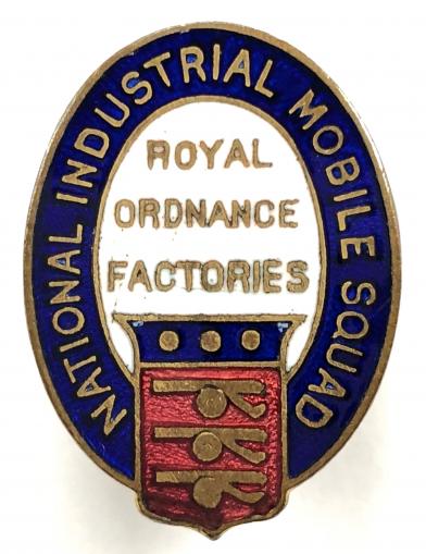 WW2 Royal Ordnance Factories National Industrial Mobile Squad badge