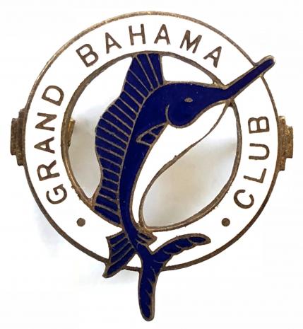 Butlins Grand Bahama Club Vacation Village badge circa 1950 to 1952 