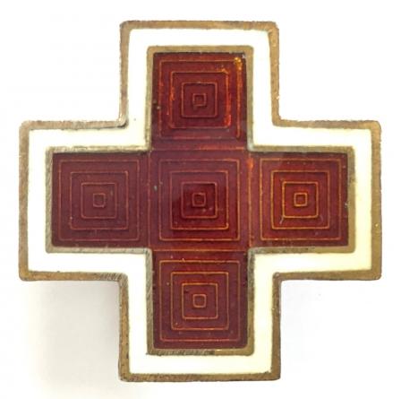 American Red Cross sterling silver ARC badge.