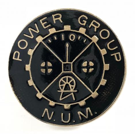 NUM Power Group 1984 -1985 National Union of Miners badge