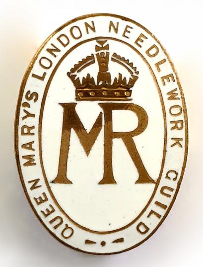 Queen Marys London Needlework Guild badge circa 1940