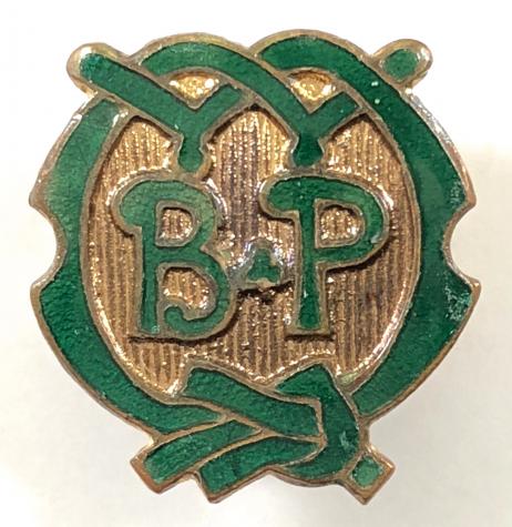 Girl Guides Adult Guider's green enamel BP warrant badge