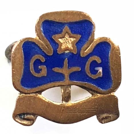 Girl Guides Sea Rangers Trefoil miniature promise badge