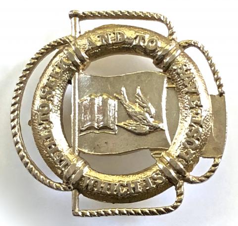 National Children’s Home Young Leaguer's Union 1910 silver charity badge