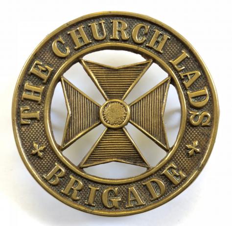 Church Lads Brigade CLB officers leather crossbelt badge