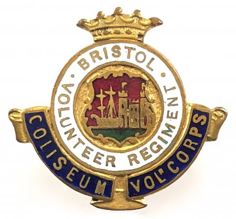 WW1 Bristol Volunteer Regiment Coliseum Corps VTC badge