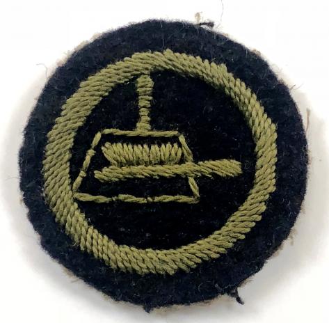 Girl Guides domestic service proficiency felt cloth badge