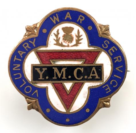 YMCA Scottish Branch voluntary war service badge