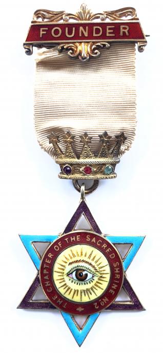 Royal Arch Masonic Founder Jewel Chapter of the Sacred Shrine No 2