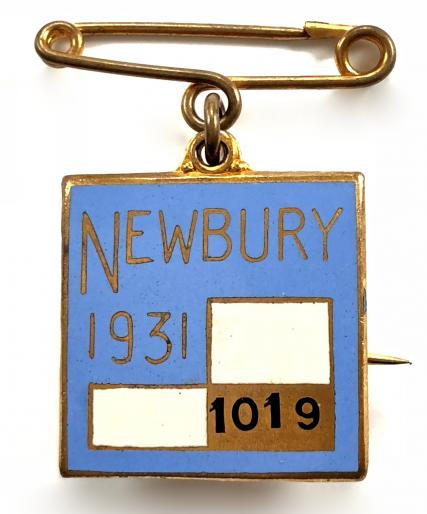 1931 Newbury Racecourse horse racing club badge