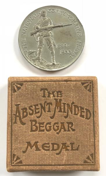 The Absent Minded Beggar Medal & Box 1899 -1900 by Spink
