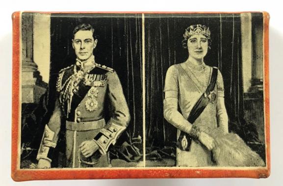 King George VI & Queen Elizabeth 1937 Coronation matchbox cover