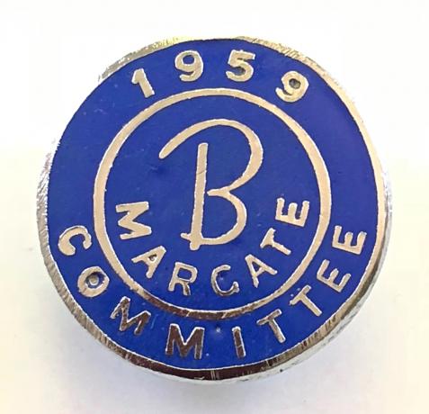 Butlins 1959 Margate holiday camp blue committee badge