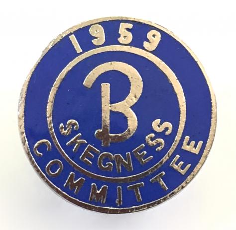 Butlins 1959 Skegness holiday camp blue committee badge