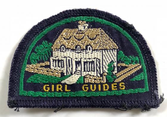 Girl Guides Little House emblem proficiency cloth badge